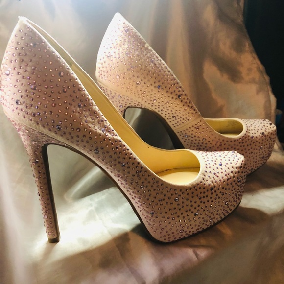 Jessica Simpson Rhinestone Heels - Picture 2 of 7